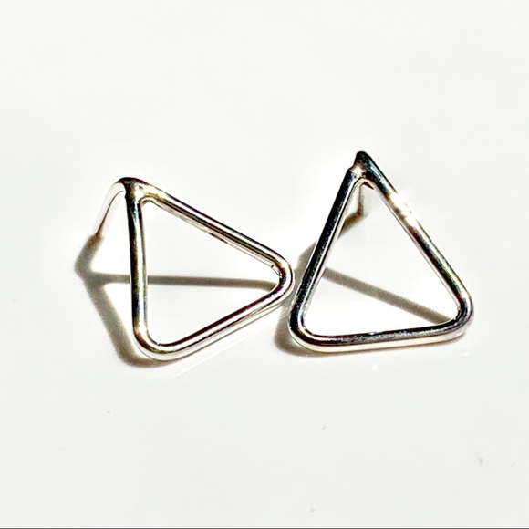 By Love_K Design Jewelry - 925 Sterling Silver Triangle Studs